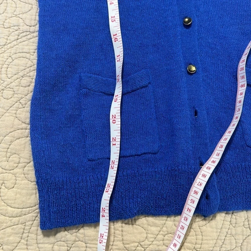 J Crew Twee Italian Spun Alpaca Blend Blue Cardigan‎